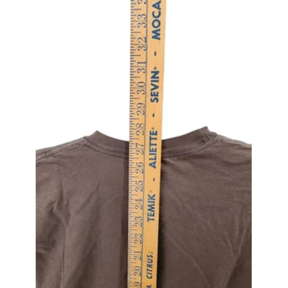 American Apparel‎ Men's Size Large T-Shirt Brown Cotton Crew Neck - Picture 3 of 5